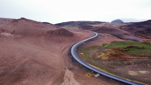 Island Curved Road