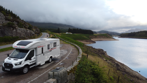Roy Bridge with our Motorhome "Danni"